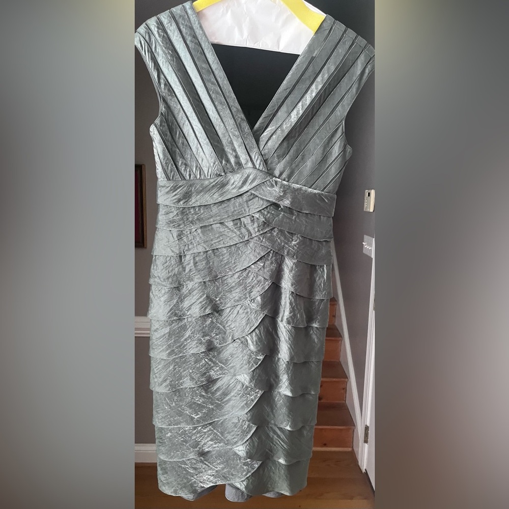 Elegant Gray Evening Dress by Cachet